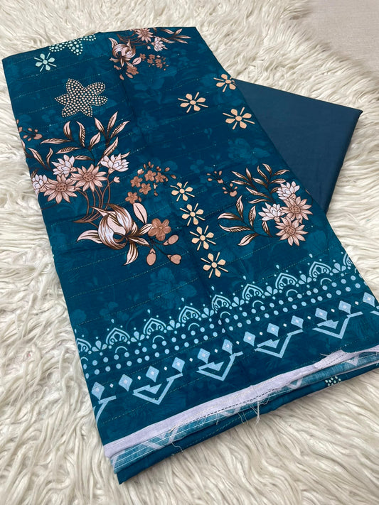 2Pc Printed Lawn Unstitched Suit 1250