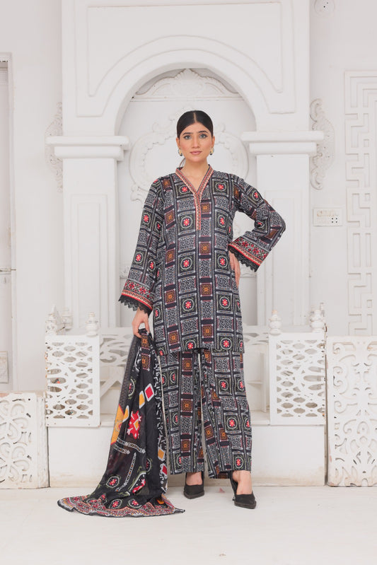 3 Peice Supima Lawn - #39657