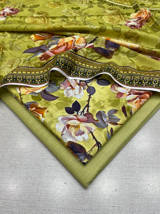 3Pc Slub Khaddar Unstitched Suit 25