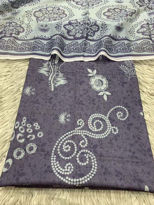 2Pc Chamki Lawn Kameez & Duppata Lawn Digital Printed Suit 3224