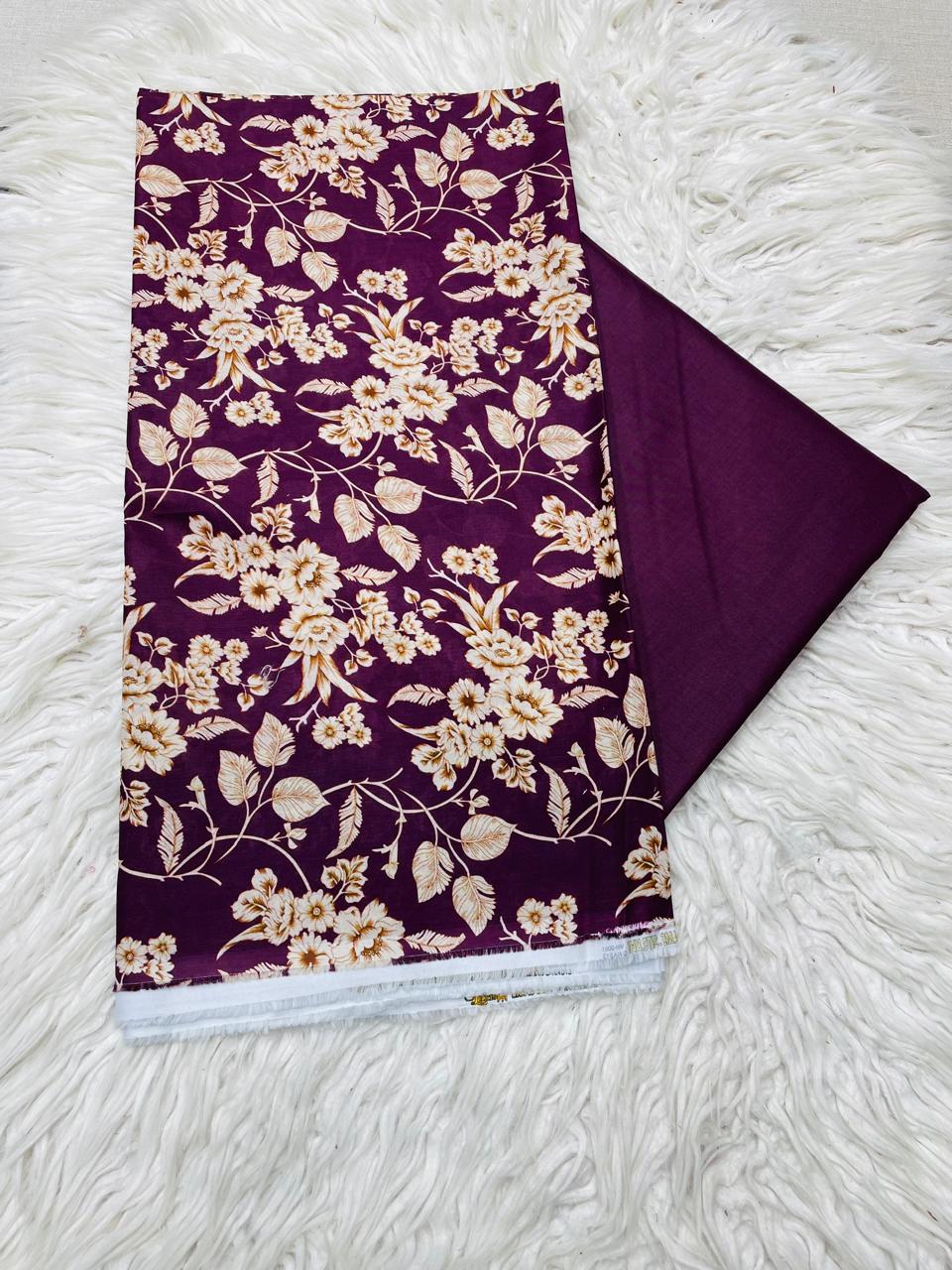 2 PC LAWN KAMEEZ & TROUSER DIGITAL PRINTED SUIT VOL-0061