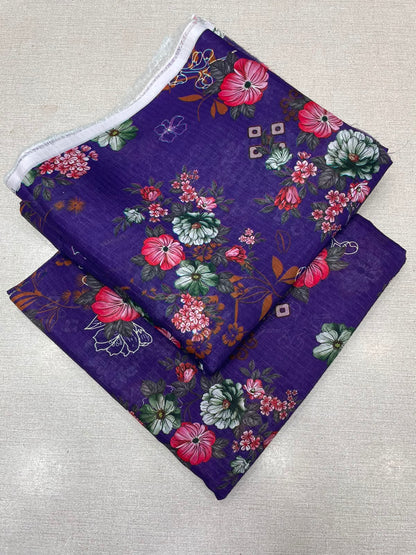 2Pc Bana Doria Lawn Unstitched Suit 552