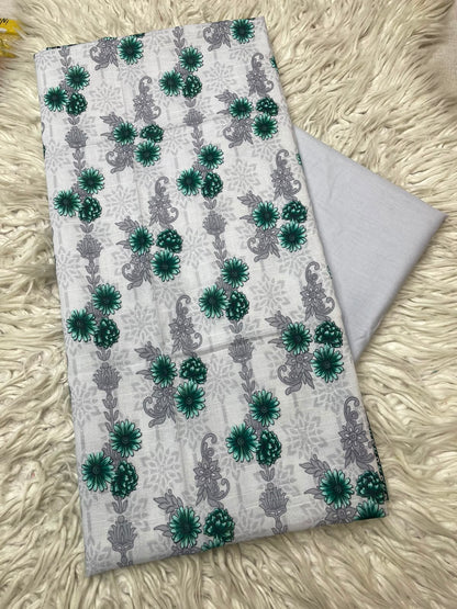2Pc Printed Lawn Unstitched Suit 1250