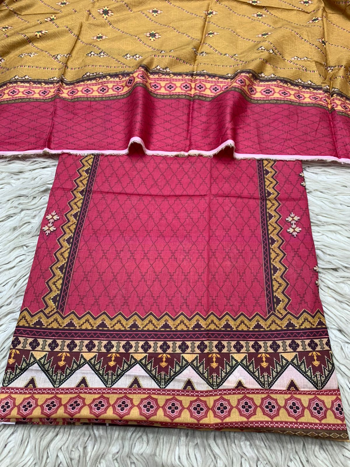2Pc Lawn Kameez & Dupatta Printed Suit Vol-620