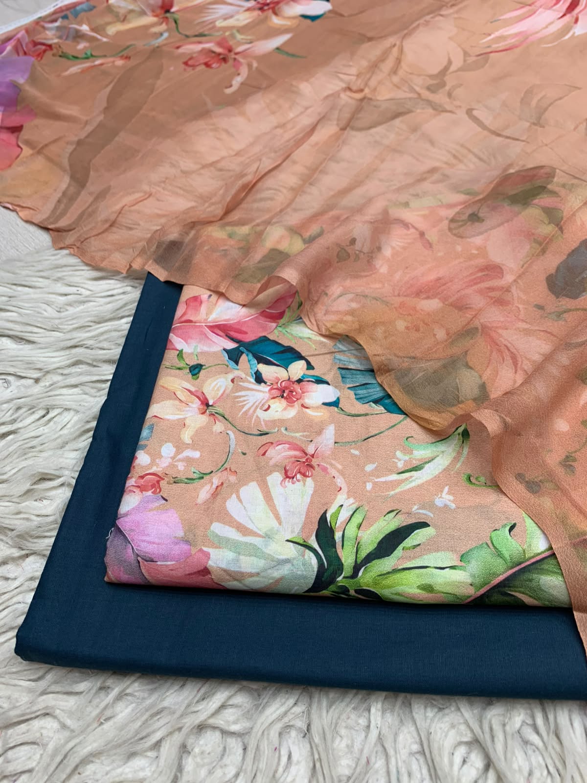 90x88 3Pc Premium Lawn Suit 0020