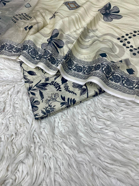 3Pc Sapphire Bana Dora Lawn Suit Vol-0119