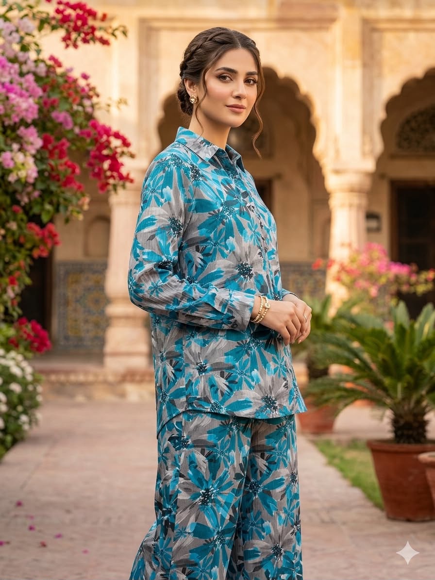 Gul Ahmad 2Pc Lawn Bana Dora Suit 495