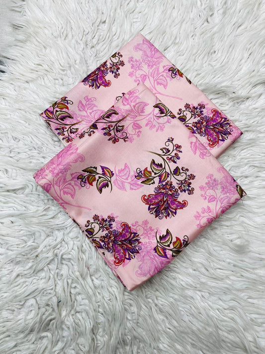 2 PC Linen Allover Unstitched Suit Vol-408