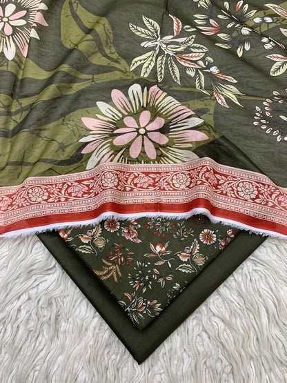 3Pc Sapphire Lawn Digital Printed Unstitched Suit Vol-0210