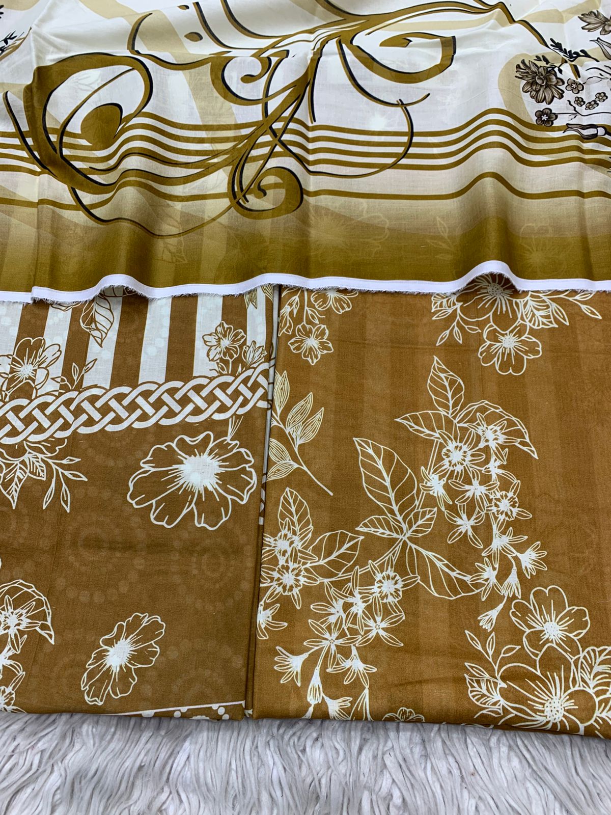 2Pc Supima Lawn Kameez & Duppata Printed Suit  Vol-3213