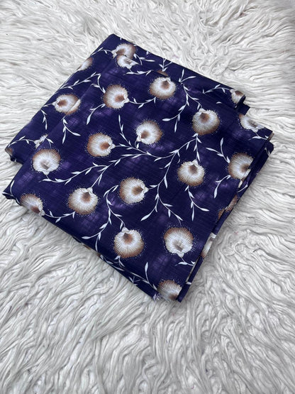 2Pc Bana Dora Linen Allover Suit Vol-3171