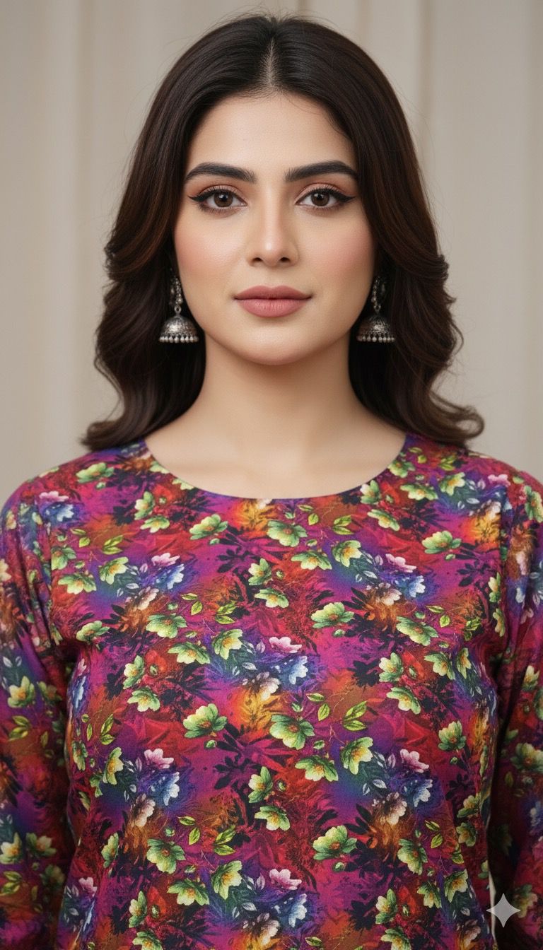 2-Piece Taweera Cotton Allover Suit D-40816