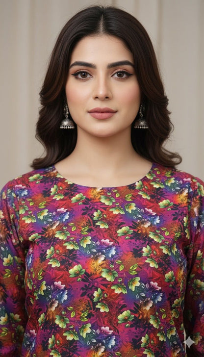 2-Piece Taweera Cotton Allover Suit D-40816