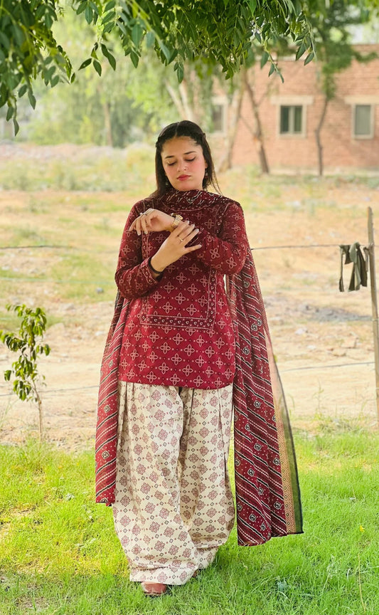 3Pc Supima Lawn Suit  - #41050