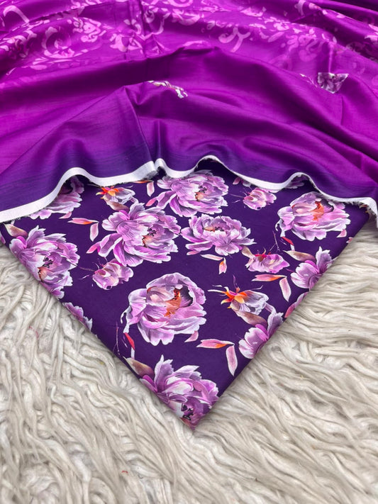 3Pc Same Digital Printed Lawn Suit 15