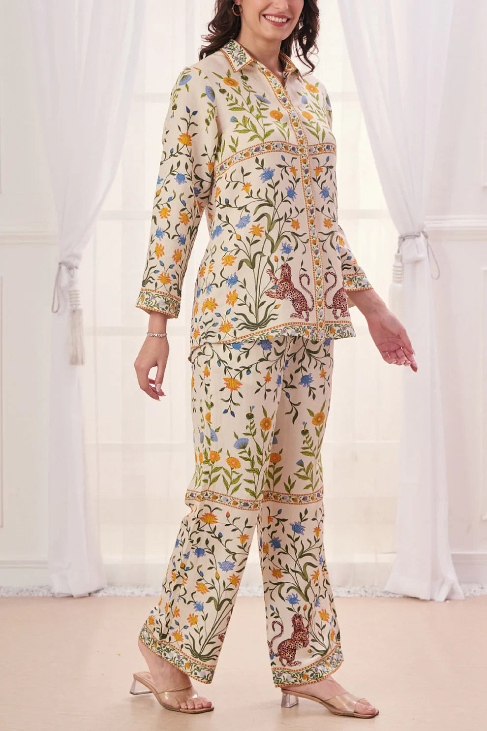 Lawn Co-Ord Set Vol-682