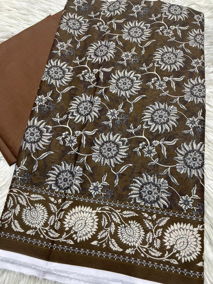 2Pc Lawn Kameez & Dyed Trouser Suit Vol-0170