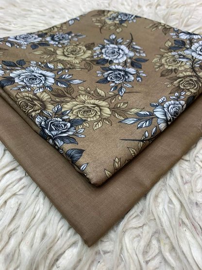 2Pc Printed Lawn Unstitched Suit 15
