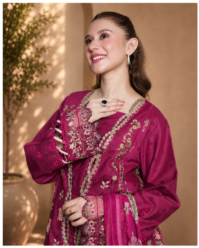 NOURA LUXURY ROYALE EMBROIDERED DRESS