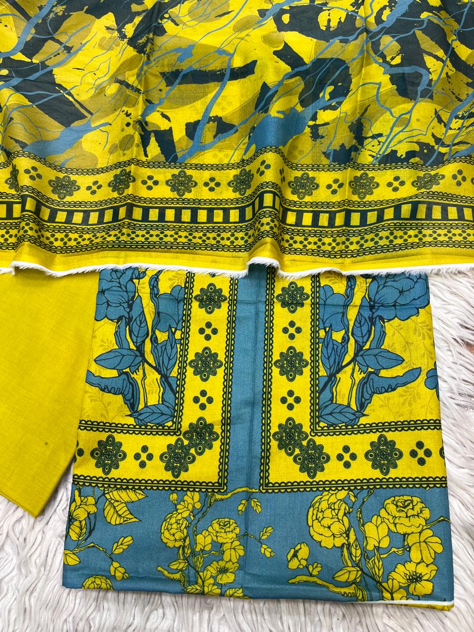 3Pc Executive Lawn Digital Printed Unstitched Suit Vol-05