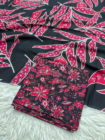 3Pc BanaDora Linen Allover Suit - 404