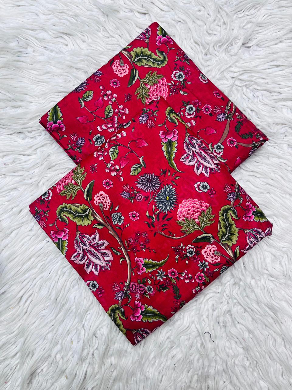 2Pc Crystal Linen Allover Suit Vol-0121