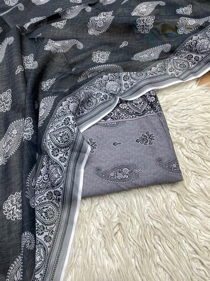 2Pc Printed Lawn Kameez & Dupatta 32