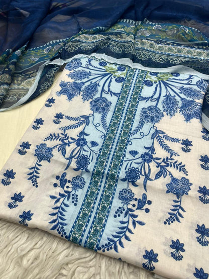 90x88 3PC Lawn Suit Vol-001