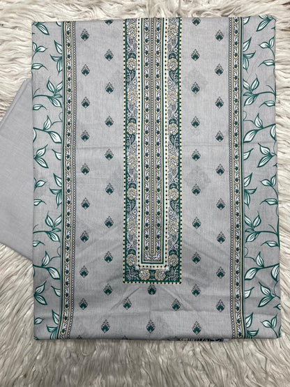2Pc Printed Lawn Dyed Trouser  Vol-0149