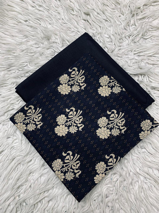 2pc Lawn Gul E Zahara by Bin Noor Kameez & Dyed Trouser  Unstich Suit Vol-42