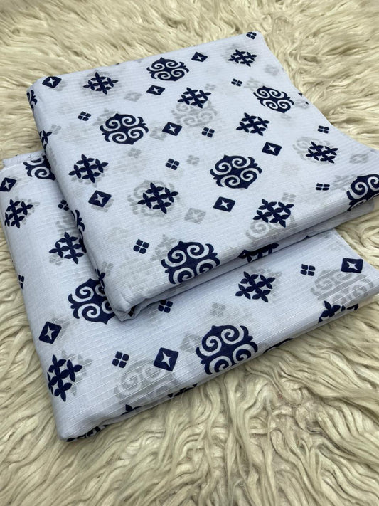 2Pc Lawn Bana Dora Suit Vol-6193