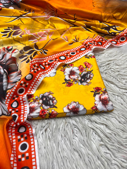 3Pc Same Digital Printed Lawn Suit 15
