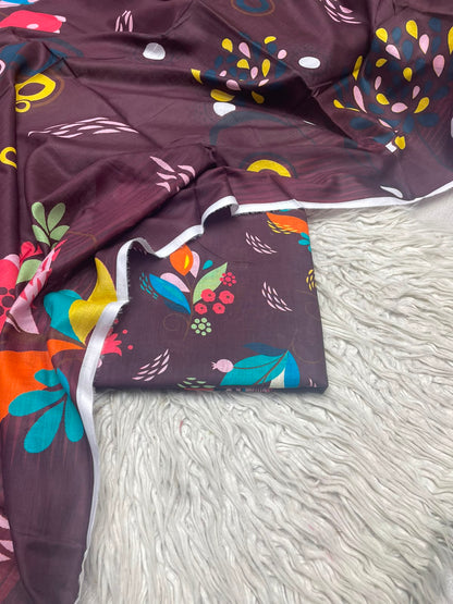 3Pc Same Digital Printed Lawn Suit 15