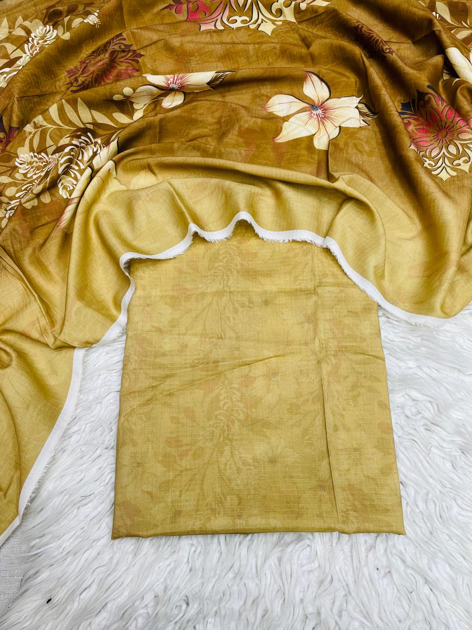 2 PC LINEN BANA DORA AL KARAM KAMEEZ & DUPATTA VOL-3169