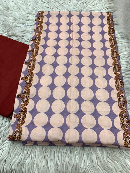 2Pc Printed Lawn Unstitched Suit 1028
