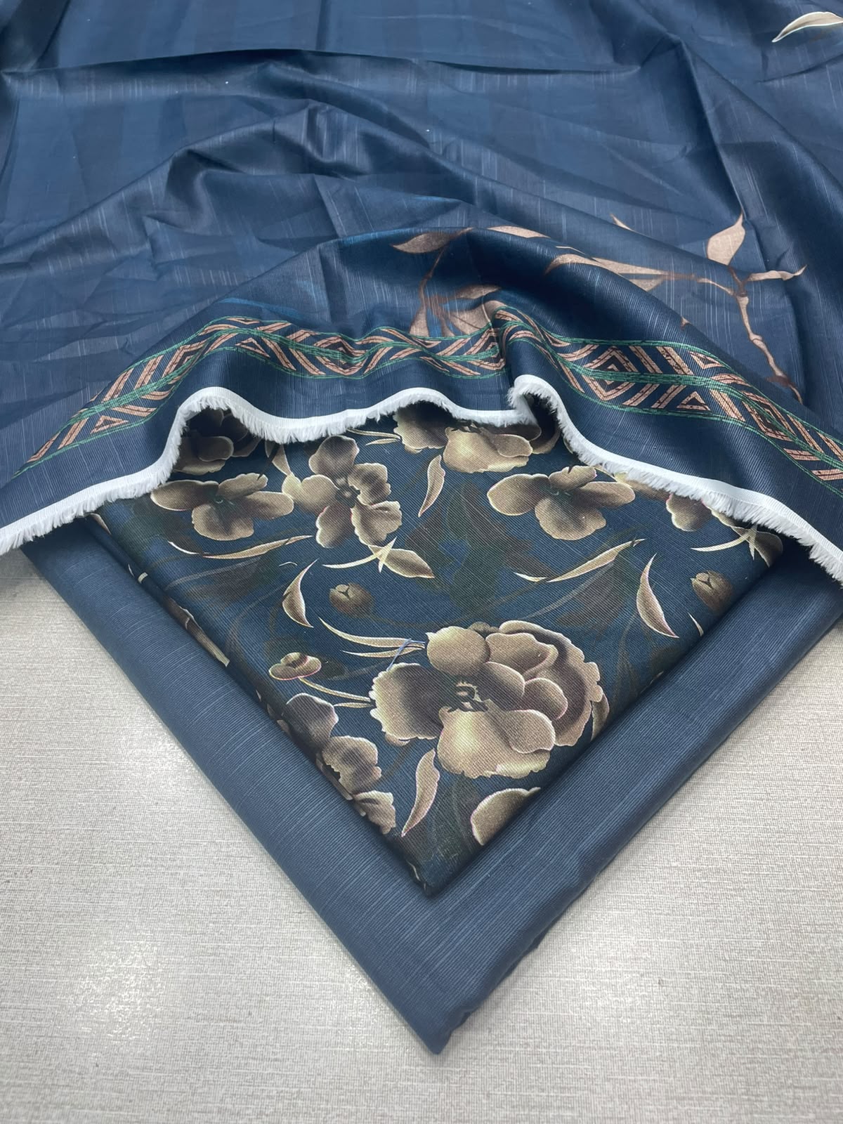 3Pc Slub Khaddar Unstitched Suit 24