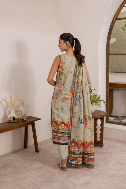 Firdous 2Pc Printed Lawn Unstitched Suit 1054