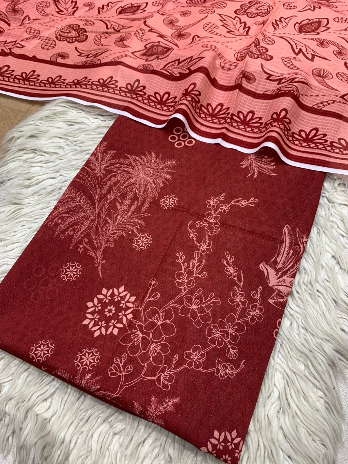 2Pc Chamki Lawn Kameez & Duppata Lawn Digital Printed Suit Vol-3224