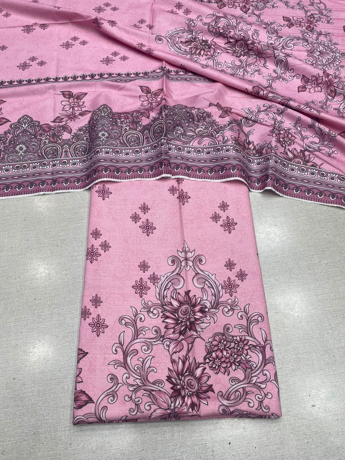 2Pc Dhanak Kameez & Dupatta Unstitched 73