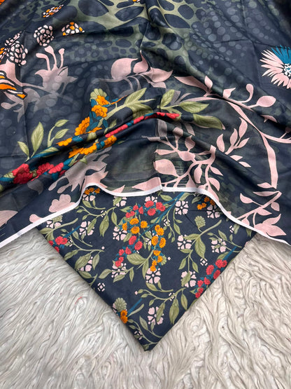3Pc Same Digital Printed Lawn Suit 15