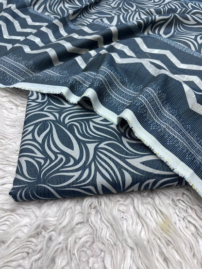 3Pc Chamki Khaddar Allover Unstitched Suit Vol-0136