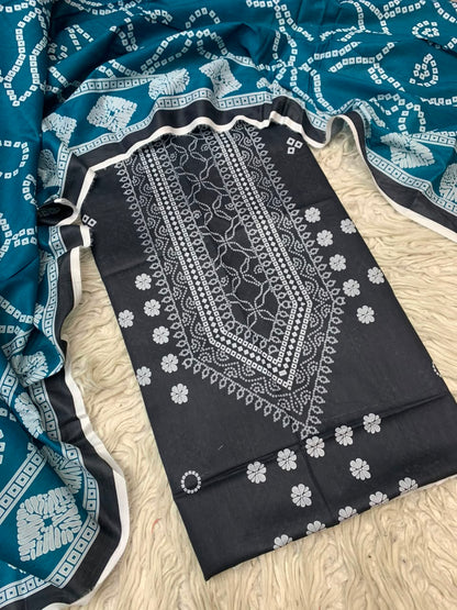 2Pc Bin Saeed Same Printed Lawn 495