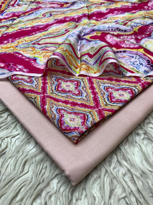 90x88 3Pc Premium Lawn Suit Vol-005