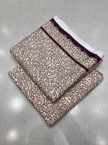 2Pc Slub Khaddar Same Printed Unstitched Suit 701