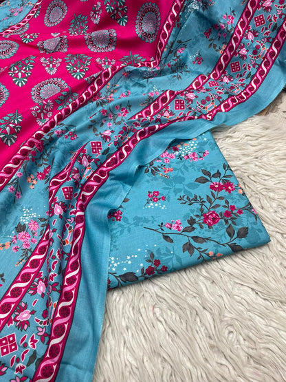 3Pc Same Digital Printed Lawn Suit 487