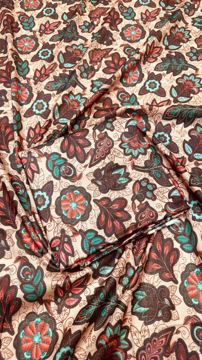 2Pc Lawn Allover Unstitched Suit #36158