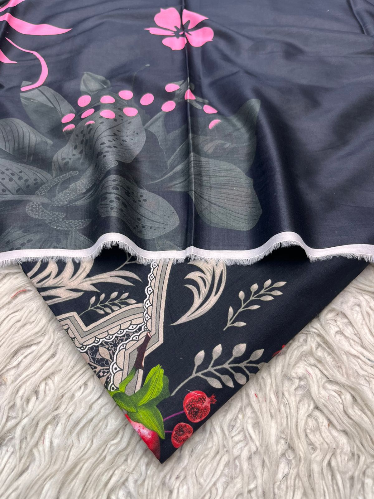 2Pc Supima Lawn Kameez & Duppata Printed Suit  Vol-02