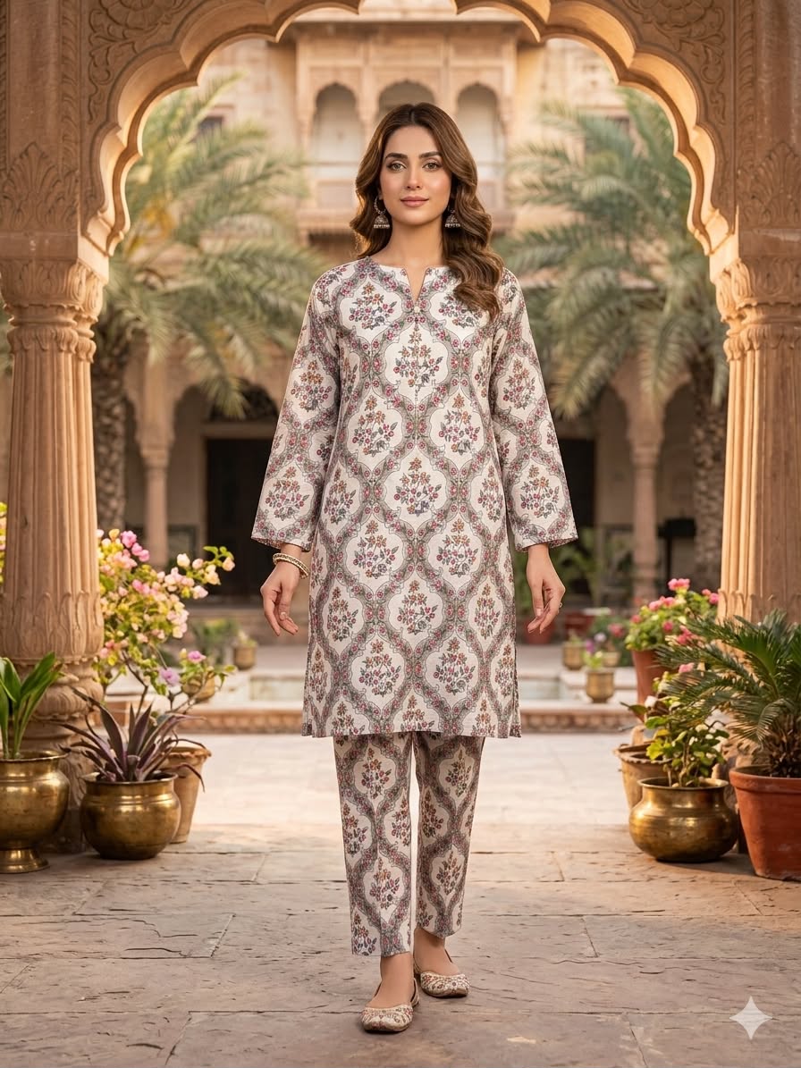 2Pc Gul Ahmad Bana Doria  Lawn Suit 495