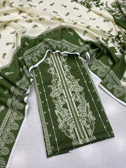 2Pc Bana Doria Lawn Kameez & Dupatta 579