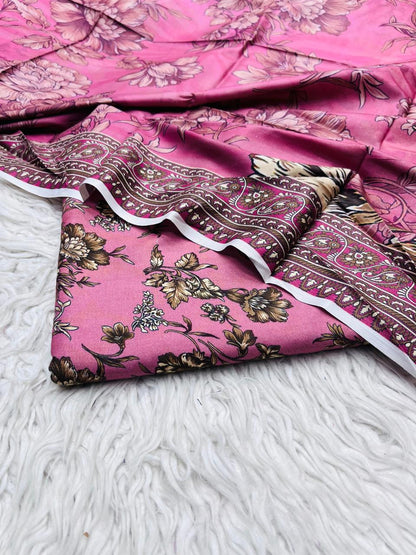 3Pc Linen Allover Suit VOL - 0066